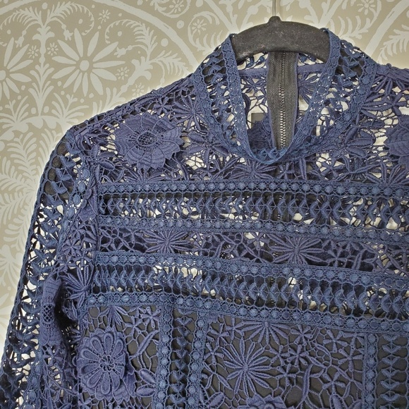 {RELISTED}NWT Self-Portrait Ava Guipure Lace Dress - Picture 4 of 8